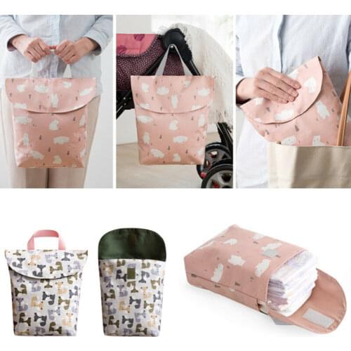 Reusable Diapering Toilet Training Packages Baby Mini Waterproof Wet Dry Bag for Infant Cloth Diaper Newborn Nappy Pouch