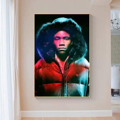 SP151 Silk Cloth Wall Poster New Childish Gambino Rap Music Star Art Home Decoration Gift