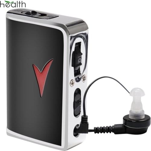 Mini Portable Sound Amplifier Hearing Aids 8 Levels Volume Control Batteries Operated In Ear Hearing Enhancement Device Tool