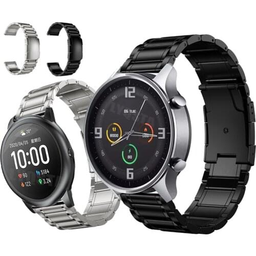 Watch Band for Xiaomi Haylou Solar LS05/Xiaomi watch color 22MM for HuaMi Amazfit Pace Stratos3 2 2S 1 Titanium Alloy Watchband