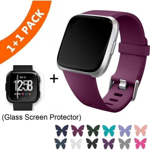 Coolaxy Replacement Strap For Fitbit Versa/Versa Lite Band Silicone Waterproof Wrist Accessories Band For Fitbit Versa Bracelet