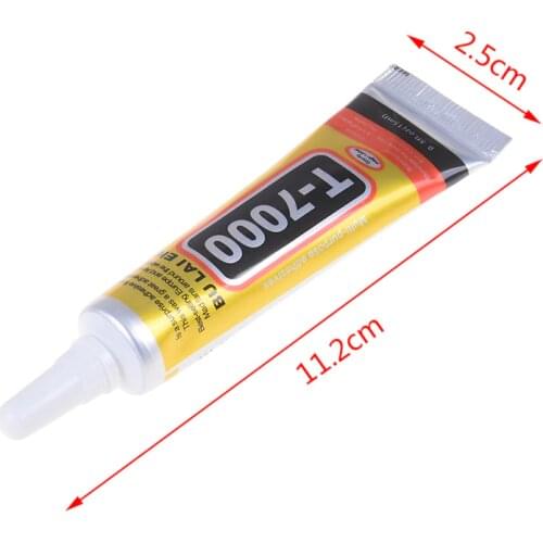 T7000 15ml Multipurpose Adhesive Rhinestone DIY Phone Screen Frame Epoxy Resin Sealant Super Black Liquid Glue T-7000 Nail Gel