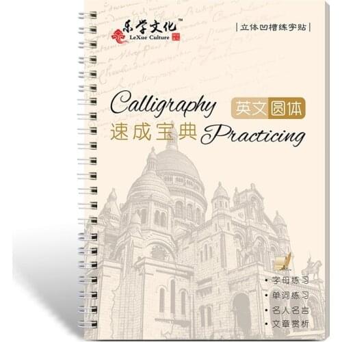 Cursive Writing English Calligraphy Copybook For Adult Children Exercise Groove Handwriting Practice Boo