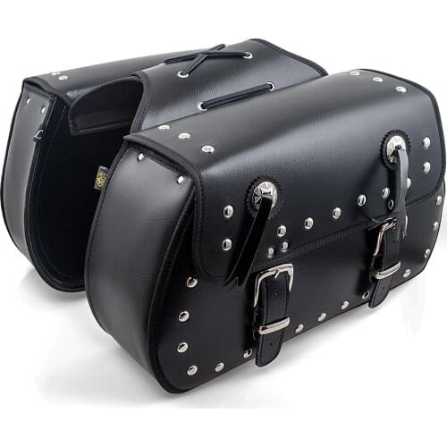 Waterproof Motorcycle bag For Sportster XL 883 1200 Motorcycle Saddle Bags Pu Leather Motorbike Side Tool Bag out door Luggage