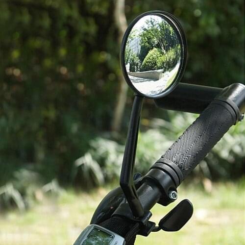 2 Pcs Cycling Bike Bicycle Handlebar Flexible Safety Rearview Rear View Mirror high-strength ABS bike Accessories for Dropship
