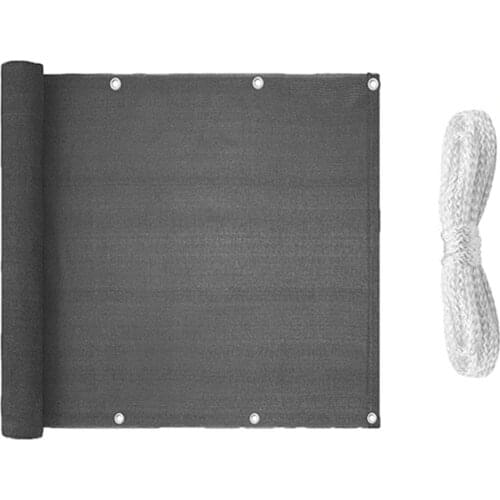 0.9x5M Balcony Garden Fence Cover Shelter Privacy Screen Cover Outdoor Awning Wind Sunshade Net For Balconys Swimming Pool