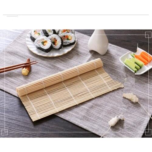 1PC Home Rice Hight Quality Maker Perfect Pad Gadget Cookware Kitchen DIY Sushi Rolling Mat Kit Bamboo Paddle Portable OK 0421