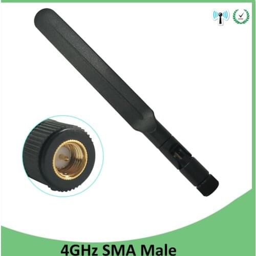 4G Lte Antenna 5dbi Sma Male Connector Plug antena 10pcs directional external antenne for 4g Router wireless modem lte repeater