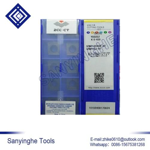 Free shipping high quality 10pcs/lots YBD252 SPMT120408-HT cnc carbide turning inserts