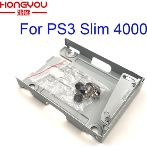 10pcs Hard Disk Drive HDD Base Tray Mounting Bracket Support for Playstation 3 PS3 Slim S 4000 With Screws