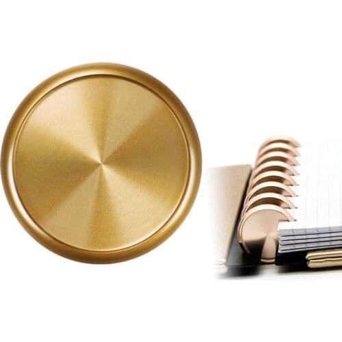 15 pcs set free shipping 2020 disc Binder Rings Mushroom Hole t puncher notebook Ring Round Binding gold sliver metal aluminum