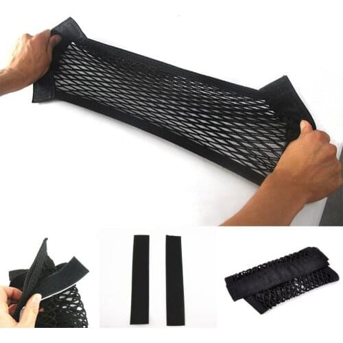 40 x 25cm Trunk Seat Back Elastic String Stowing Tidying Net Storage Bag Pocket Fit For Benz W203 Auto Car Styling Accessories