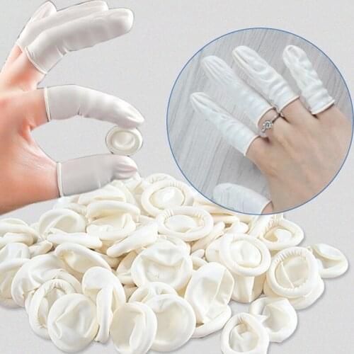 Tattoo Accessories Disposable Fingertips Protector Gloves Natural Rubber Non-slip Anti-static Latex Finger Cots Durable Tool