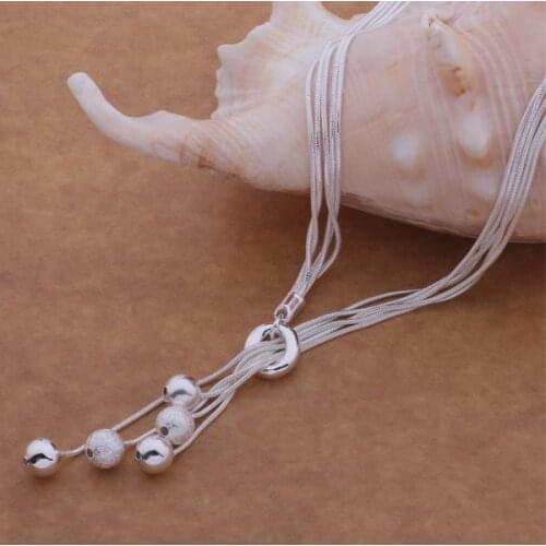 An494 Hot 925 Sterling Silver Necklace 925 Silver Fashion Jewelry Pendant /aukajlra Azoajqva