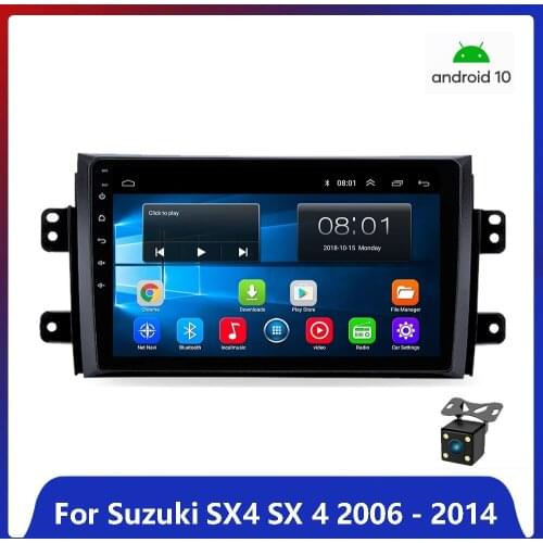 Android 10.1 Autoraido 2GB+32GB 9 inch Car GPS Navigation Radio for Suzuki SX4 2006 -2014 Multimedia Player Head Unit