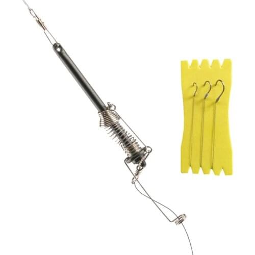 1pcs Automatic Fishing Double Hook Ejection Lazy Universal Full Speed All The Water Spring Hook Fishing Accessories 2020
