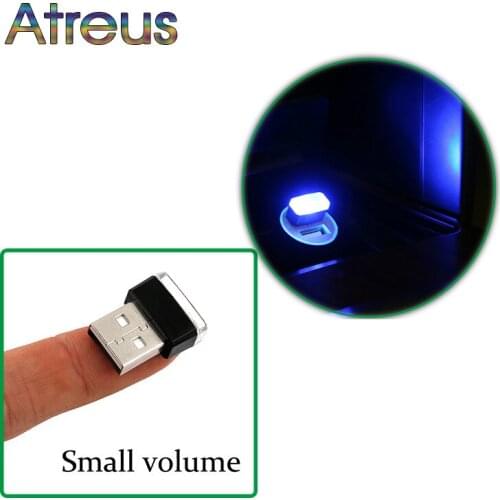Car-Styling USB Atmosphere LED Light Car Accessories For Citroen C4 C5 Hyundai Solaris I30 Ix35 Creta Ford Fiesta Fusion Opel