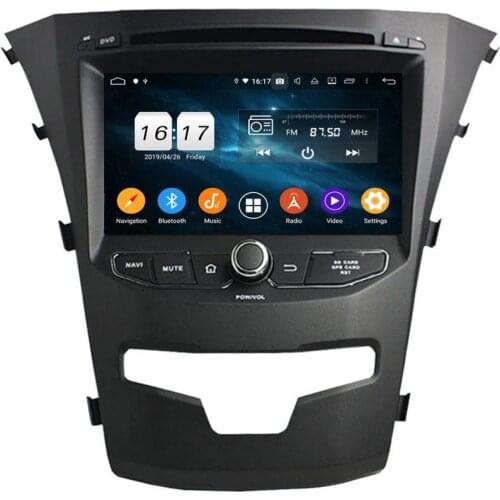 CarPlay PX6 Android 10 Car DVD Radio GPS Navigation Head Unit for SsangYong Korando 2014 2015 Bluetooth 5.0 WIFI Easy Connect