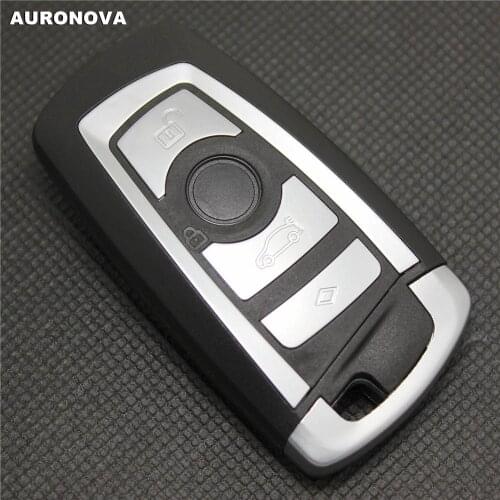 AURONOVA for BMW 3 5 7 Series X3 X5 X6 E90 320 520 730 Smart Key 4 Buttons Replace Car Key Shell