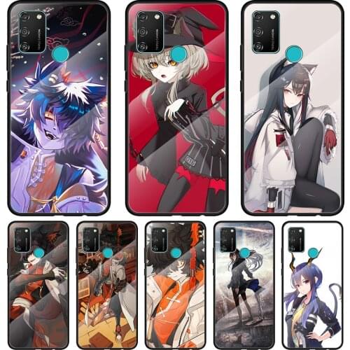 Anime Aak Arknights Tempered Glass Cover For Honor 30 20 10 9X 8X Pro Plus Lite Silicone Phone Case Coque