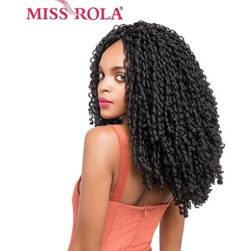 Miss Rola Long Dreadlocks Synthetic Braiding Hair Extensions 1B# Kanekalon Low Temperature Fiber 3Color Crochet Braids Hair 5pcs