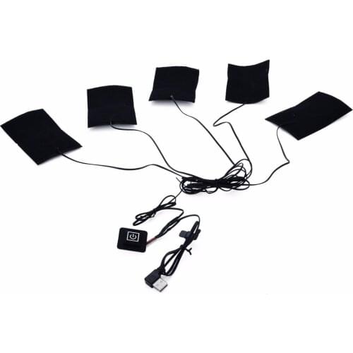 DIY Electric Heating Pad Thermal Clothes Heated Jacket Trousers Mobile Warming Gear Waterproof For Home Heated Clothing