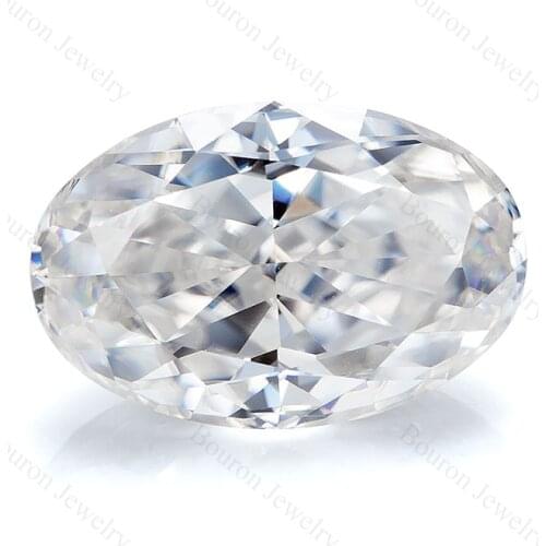 1-7Carat Crushed ice Oval White Color Loose Moissanite VVS1 Synthetic Diamond GRA Wholesale Factory Supplier 9.25 Mohs Available