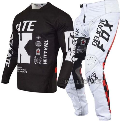 2021 Delicate Fox Jersey Pants Motocross Racing Suit Adult 180 ILLMATIK Gear Set Motorcycle Mountain Bicycle Offroad Kits