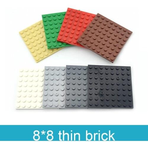 Compatible Assembles Particles 41539 8x8 base board Building Blocks Thin Figures Bricks Parts DIY Educational Tech Parts Toys