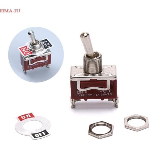 Momentary Toggle Switch (ON) OFF Spring Return 2 Pin Latching Switch