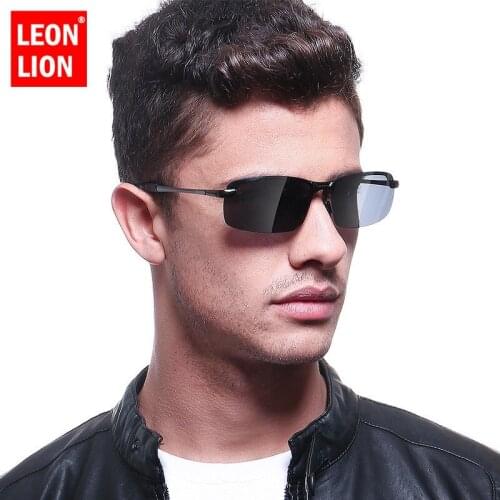 LeonLion Color-Changing Polarized Day And Night Sunglasses Night Vision Goggles Outdoor Driver Mirror Fishing Glasses