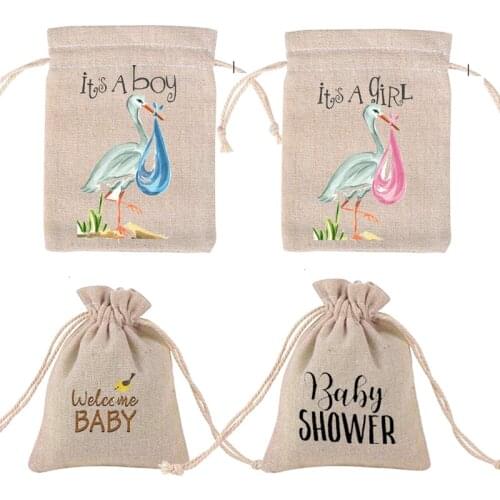 Cute Chocolate Candy Box gift bag it is a boy girl welcome Baby Shower Gender Reveal party table centerpiece Decoration favor