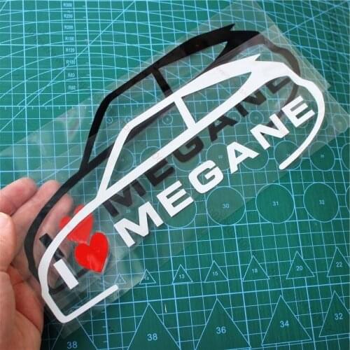 New I love my car Vinly Decal Styling Door Windows Trunk Sticker For Renault megane 1 2 3 4 ii accessories