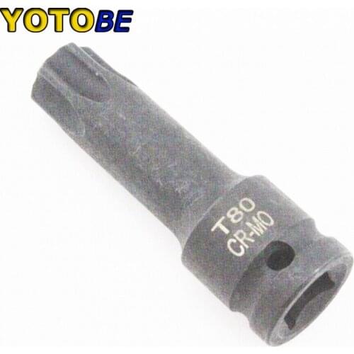 One Pcs 1/2 Torx Bit Socket Air Impact Wrench Adaptor Bits T80 Screw Driver Tools