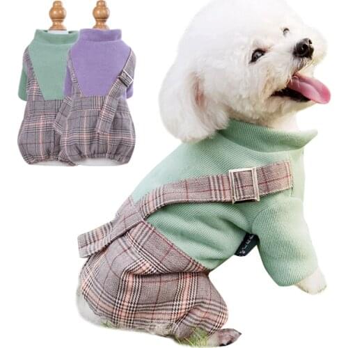 Winter Autumn Cloth for Small Dogs Chihuahua Teddy French Bulldog New Fashion Comfortable Puppy Jumpsuit Coat Outwear Costume