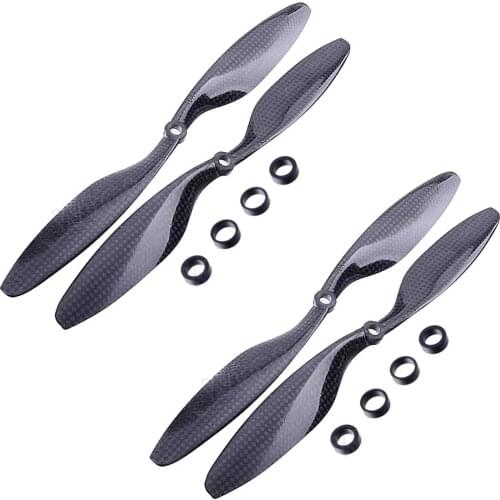 2pair APC 8045 1045 1047 1147 1238 1260 1245 Carbon Fiber Propeller CF Props Blade For RC Quadcopter Hexacopter Multi Rotor UFO