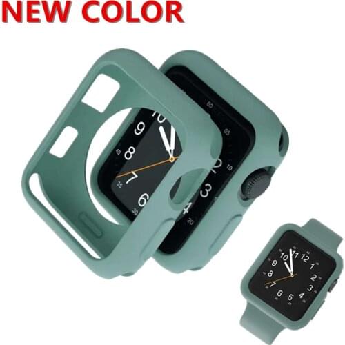 Band for apple watch 6 case 44mm 40mm 42mm 38mm full protection soft apple watch cover protective case for iwatch series 5 4 3 2