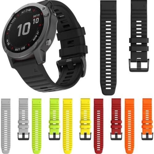 2019 New 22 26 Quick Release Silicone Band For Garmin Fenix 6X 6 Pro Wrist Strap Fenix 5X 5 Plus 3HR Watch Easy fit Watchband