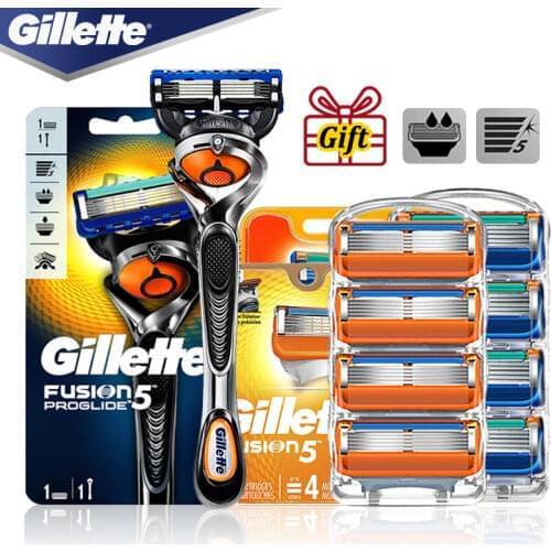 Mens Manual Shaver Razor Cassettes Original Gillette Fusion5 Razor Blades Safety Razor Machine for Shaving and Replacement Head