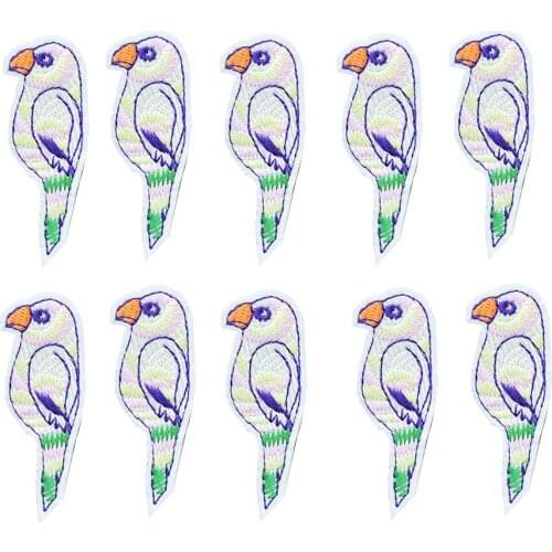 Diy Woodpecker patches for clothing iron embroidered patch applique iron on patches sewing accessories badge stickers on clothes