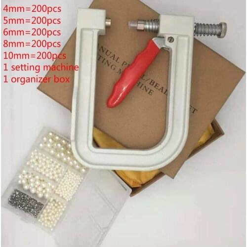 1000pcs DIY Garment Pearl Cap Tubular Leather Rivet Craft Repair Pearl Knitting Lace Hat Hair Accessories Rivets With Plier Tool