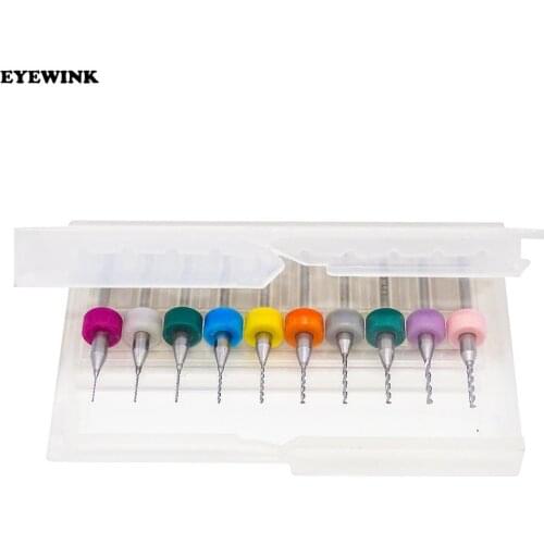 10pcs/Set 0.3-1.2mm 3D Printer Nozzle Cleaning Drill Bits for Extruder RepRap 3D Printer Accessories For MK7 MK8 Print Nozzle