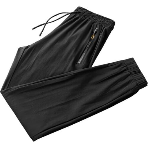 Ice silk Sports quick-drying men / women pants Slim feet trousers breathable running pants 2021