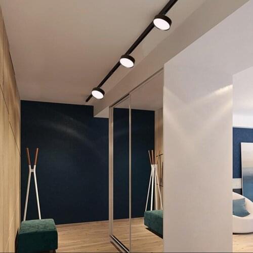 LED Track Light 10W 15W 20W Ceiling Rail Spotlight Led Tracking Fixture Spot Lamp Lighting For Shop Store Home Showroom AC220V