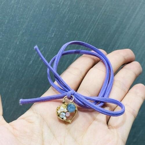 1Pcs Flowers Elastic Hair Bands For Women Hair Accessories Kids Hair Scrunchie Muiti-Color Scrunchy Lovely Pendant Girls Gum