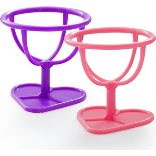1Pc Cosmetic Puff Holder Stand Beauty Makeup Sponge Gourd Powder Puff Tray Storage Rack, Kitchen Eggs Holders Shelf Organizer