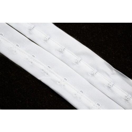 10yards Off White Bra Extenders Ribbon Bra Clips Shaper Hook & Eye Tape Bra Clothes Accessories WB56