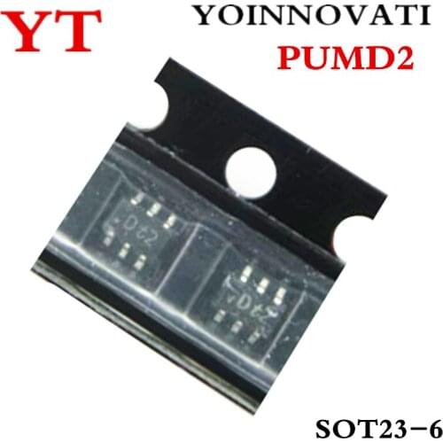 100pcs/lot PUMD2 DT2 SOT363 IC Best quality