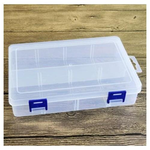 5pcs Thicken large 8 grid no insert empty box tool accessories jewelry box DIY plastic storage induction box
