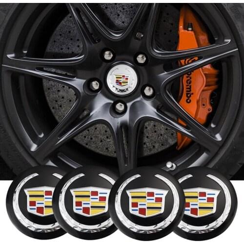 4Pcs 56mm Car Emblem Auto Wheel Center Hub Caps Decal Accessories For Cadillac Escalade CTS CT4 CT5 CT6 XTS XT4 XT5 XT6 ATS BLS